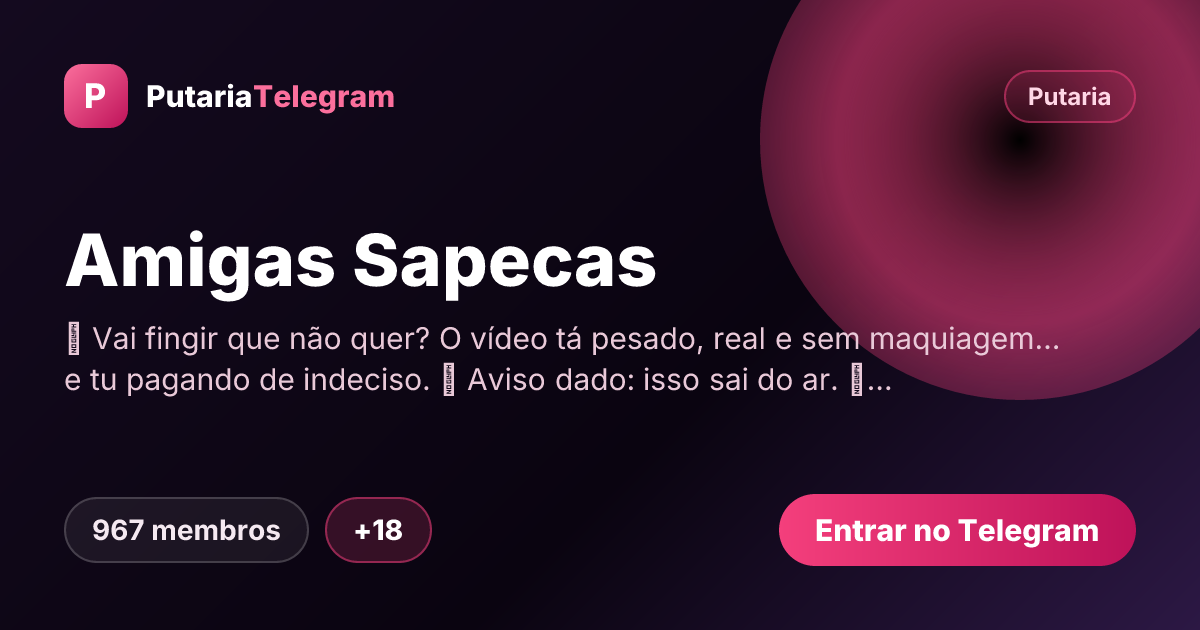Prévia da imagem de compartilhamento do grupo Amigas Sapecas