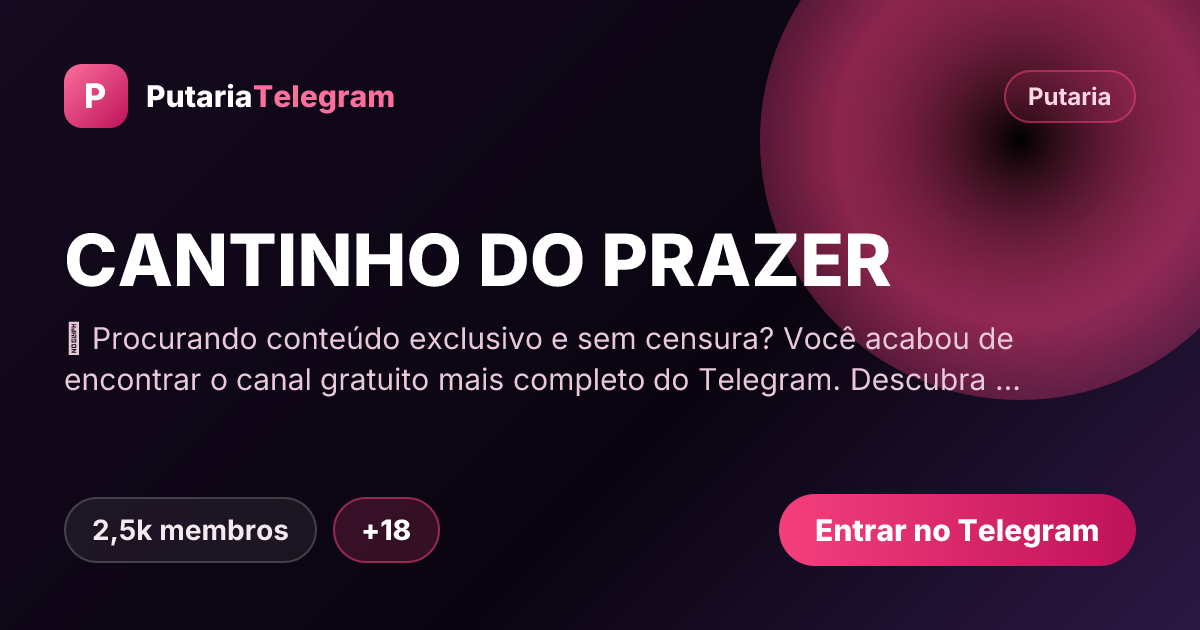 Prévia da imagem de compartilhamento do grupo CANTINHO DO PRAZER