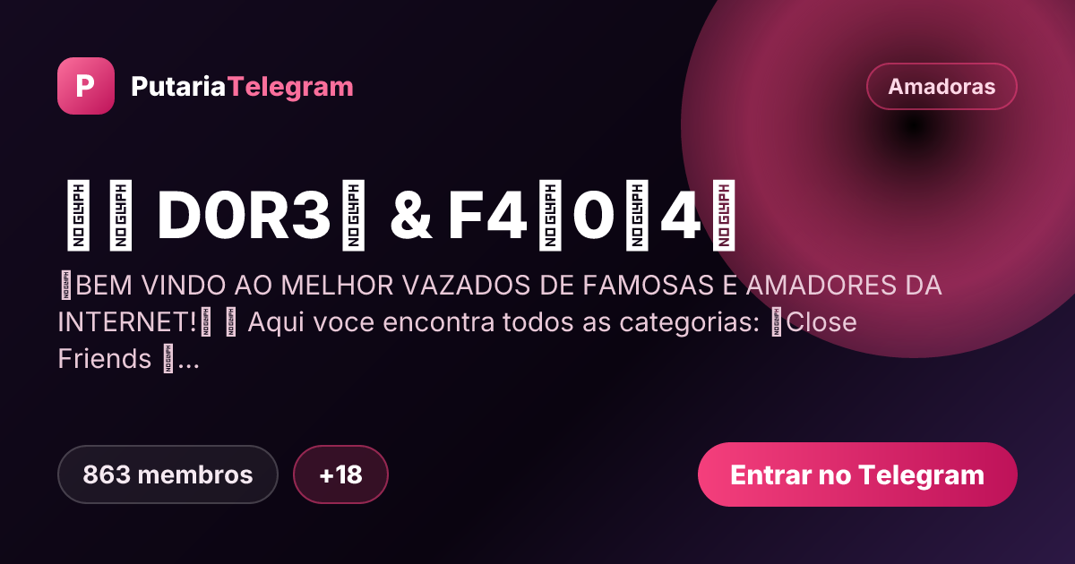 Prévia da imagem de compartilhamento do grupo АМ D0R3Ѕ & F4М0Ѕ4Ѕ