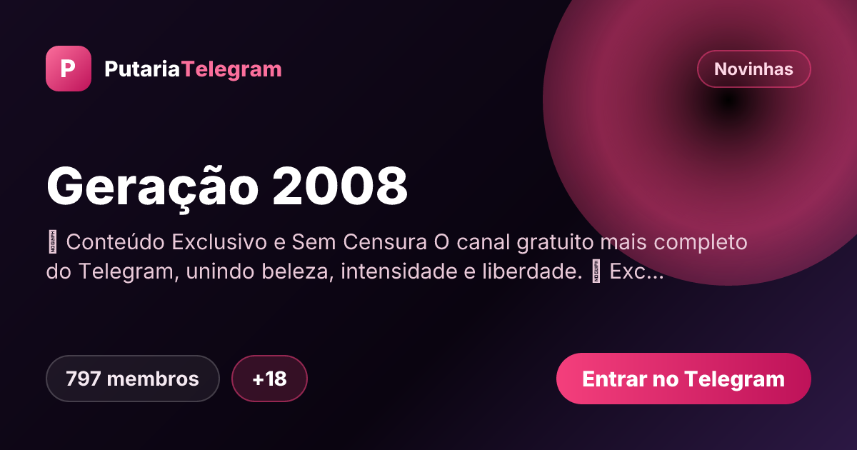Prévia da imagem de compartilhamento do grupo Geração 2008