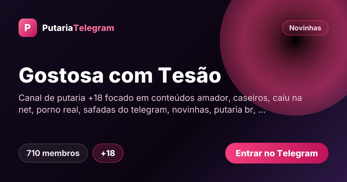 Prévia da imagem de compartilhamento do grupo Gostosa com Tesão