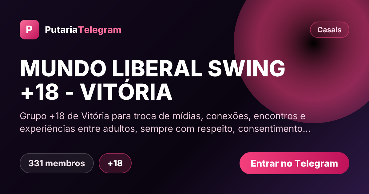 Prévia da imagem de compartilhamento do grupo MUNDO LIBERAL SWING +18 - VITÓRIA