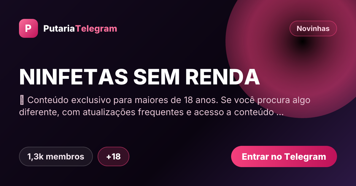 Prévia da imagem de compartilhamento do grupo NINFETAS SEM RENDA