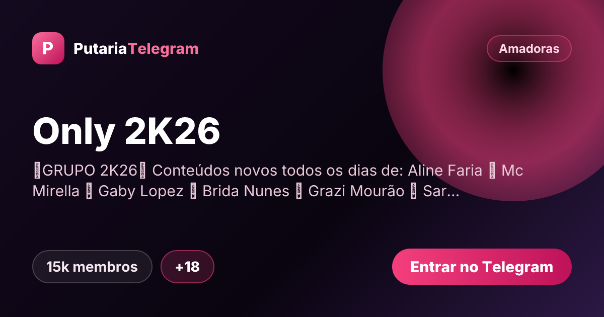 Prévia da imagem de compartilhamento do grupo Only 2K26
