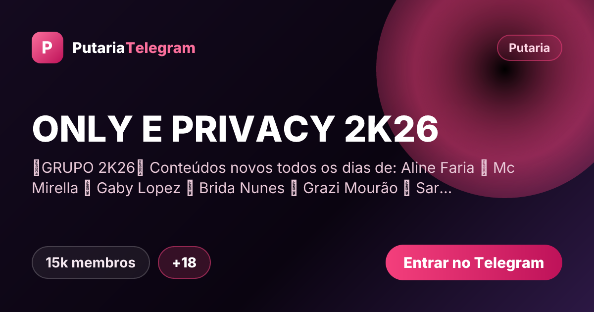 Prévia da imagem de compartilhamento do grupo ONLY E PRIVACY 2K26