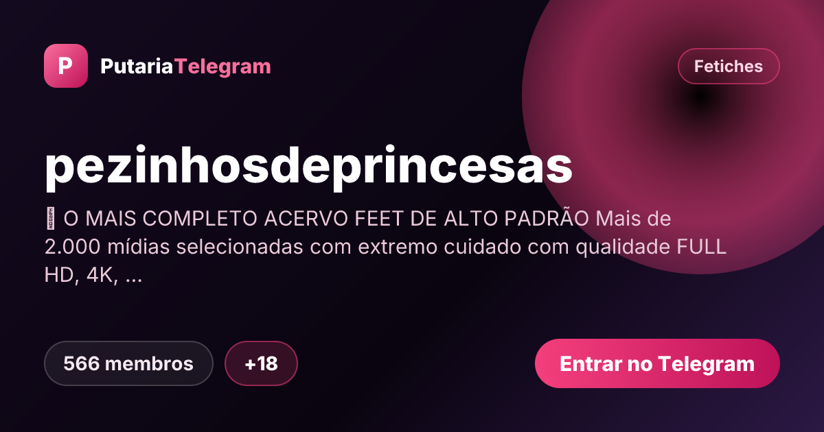 Prévia da imagem de compartilhamento do grupo pezinhosdeprincesas