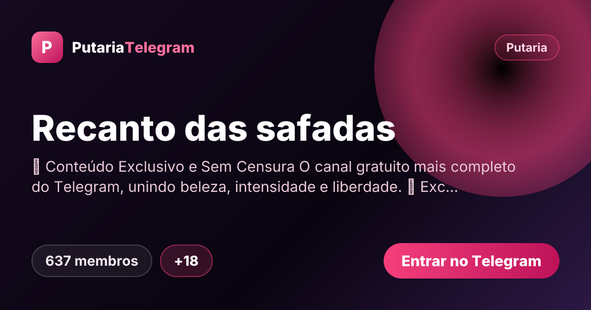 Prévia da imagem de compartilhamento do grupo Recanto das safadas
