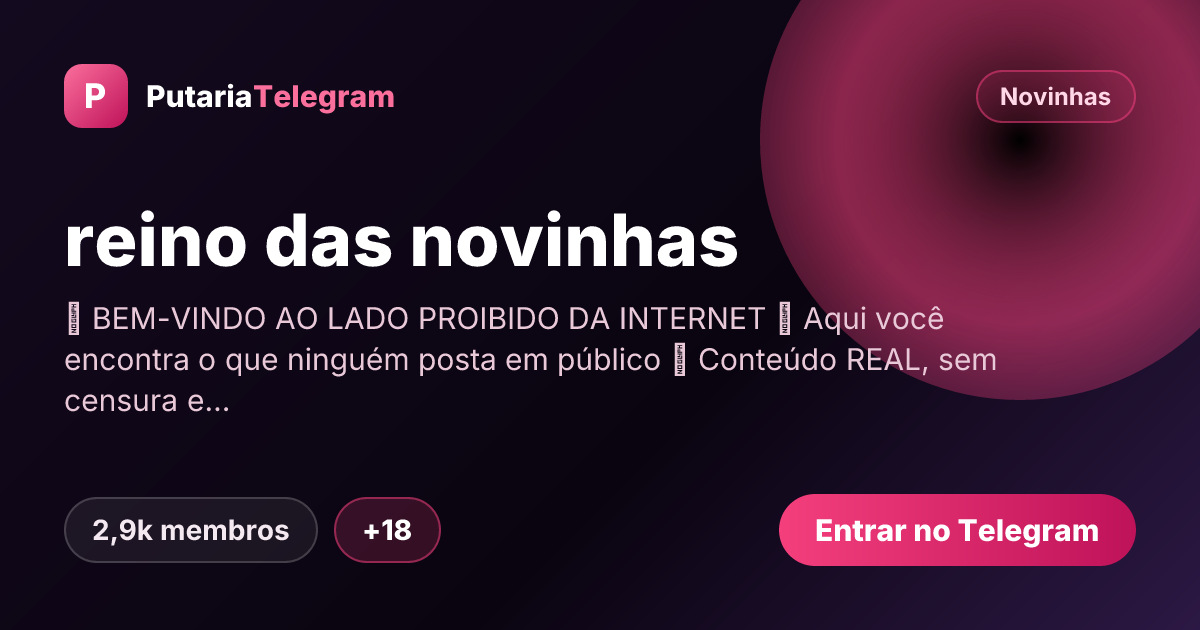 Prévia da imagem de compartilhamento do grupo reino das novinhas