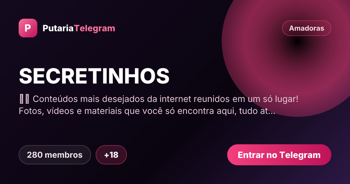 Prévia da imagem de compartilhamento do grupo SECRETINHOS