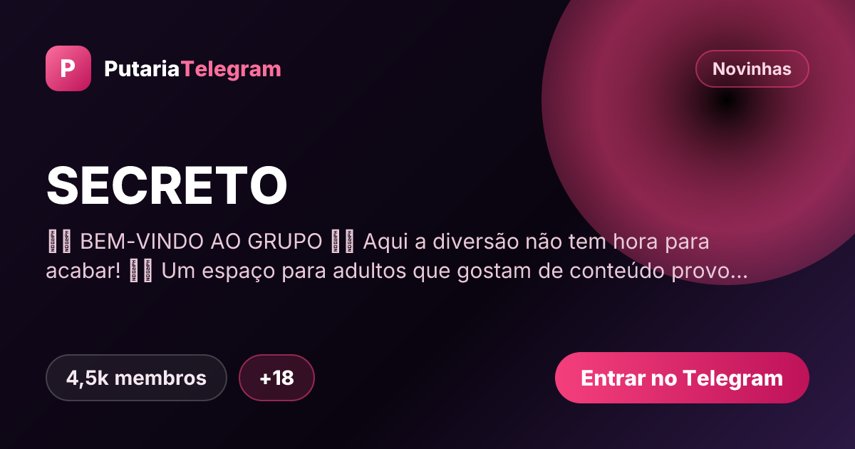 Prévia da imagem de compartilhamento do grupo SECRETO