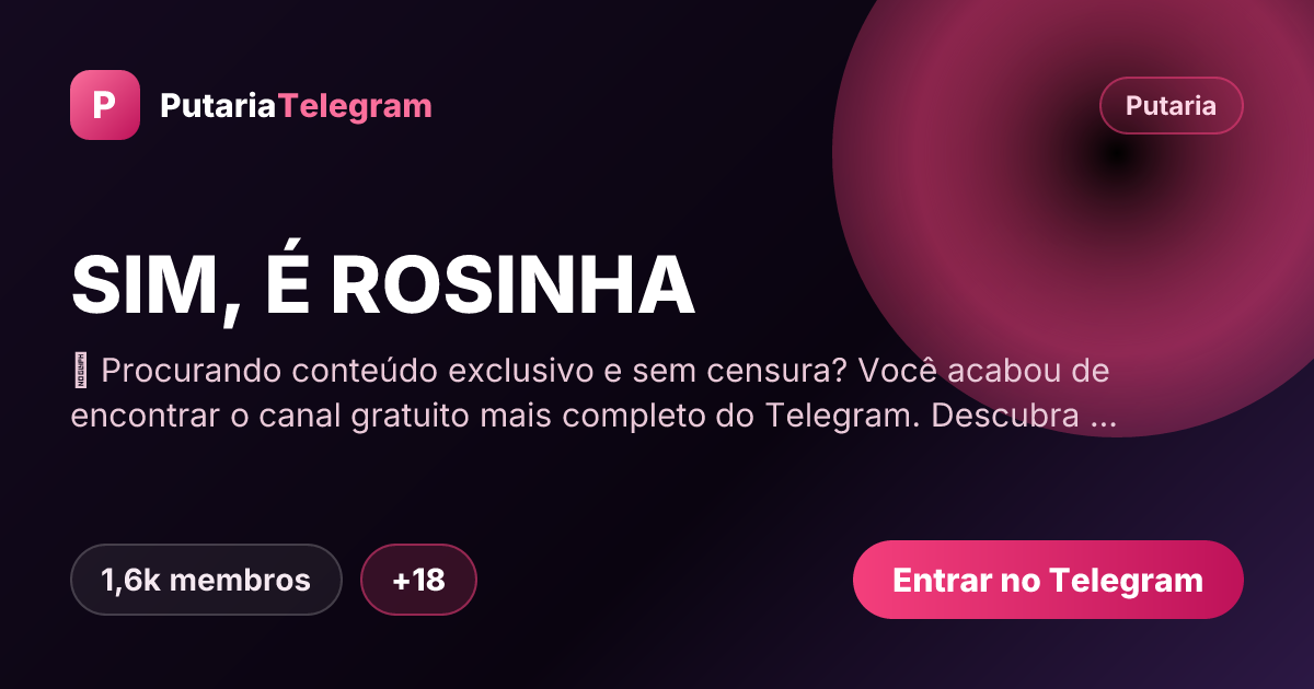 Prévia da imagem de compartilhamento do grupo SIM, É ROSINHA
