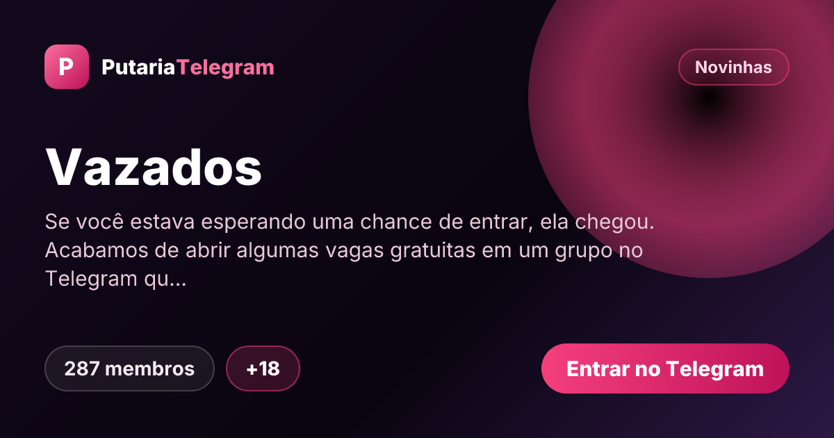 Prévia da imagem de compartilhamento do grupo Vazados